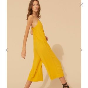 BA&SH Yellow Jumpsuit